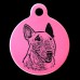 Australian Bull Terrier Engraved 31mm Large Round Pet Dog ID Tag